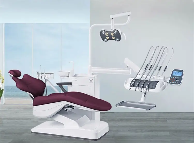 gladent dental unit gd-s300 floor-fixed dental chair for standardized operatories
